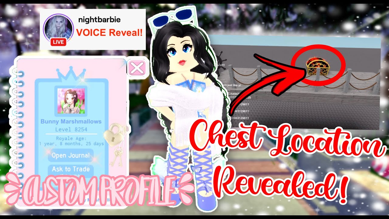 Callmehbob S Voice Reveal Summer Chest Location Exposed Custom Profiles More Royale High Tea Youtube - roblox twitter nightbarbie