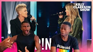 [KELLY CLARKSON] | REACTION TO P!NK & Kelly Clarkson Duetting 'Who Knew' | PERFECT HARMONY!
