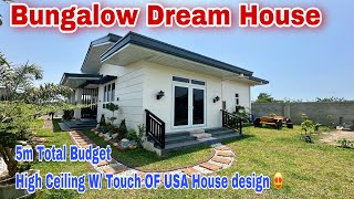 5M budget Bungalow dream house ng ating subscribers from USA / sobrang ganda Ng design High ceiling