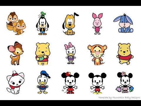 Cute Easy Drawings Of Disney Characters Eesh Creatings Youtube