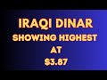 Iraqi dinar showing highest at 387iraqi dinar rate latest today update