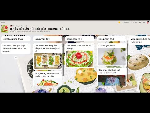 Hướng dẫn cách tải ảnh lên padlet và cách làm sữa chua dầm hoa quả của em Vũ Đức Thành lớp 6A