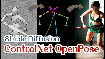 Stable Diffusion 擴充ControlNet 的 OpenPose實用小工具 | 直覺使用免費的3D模型編輯器，可以直接生成姿勢參考圖！