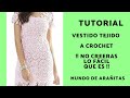 Hagamos un VESTIDO tejido a crochet fácil