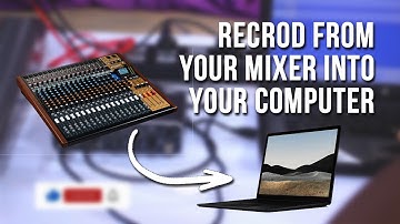 How To Record From Mixer To Laptop. (without any device, with sound card and with audio interface