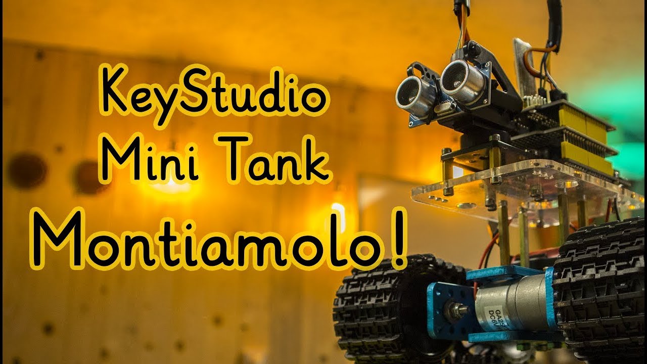 KeyStudio Mini Tank Robot Arduino : Montiamo un robot cingolato, un ...