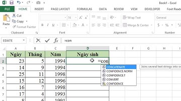 CÁCH NỐI DỮ LIỆU Ở CÁC CỘT VỚI NHAU TRONG EXCEL- Thủ Thuật Excell