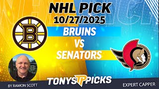 Bruins vs. Senators NHL Betting Odds & Picks, 10/27/25 | Night Moves Show