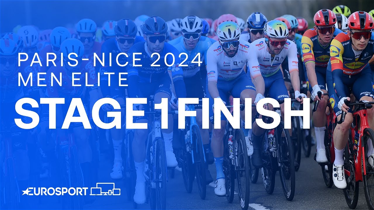 TIGHT FINAL SPRINT! 😮‍💨 | Stage 1 Finish Paris-Nice 2024 | Eurosport Cycling