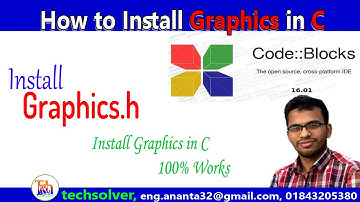 How to Install and run graphics.h in code-blocks || 100% works