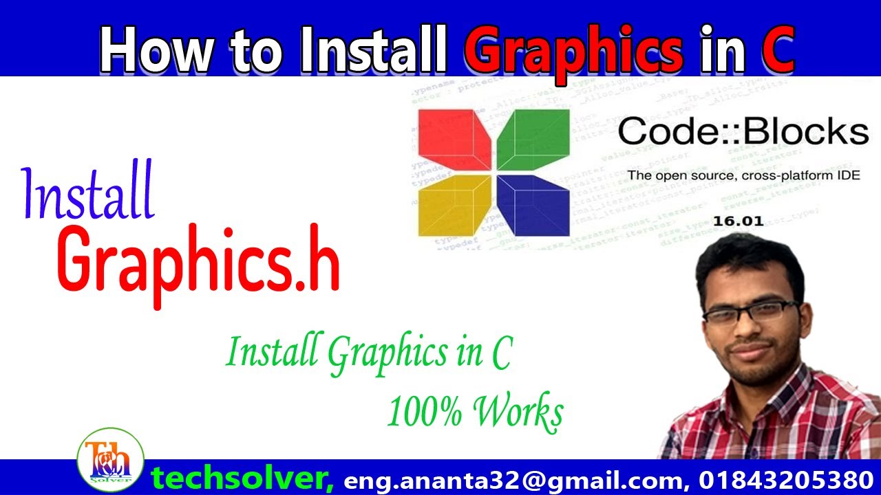 How to Install and run graphics.h in code-blocks || 100% works - YouTube