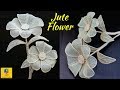 How to Make a burlap Jute Flower | DIY Rope Flower | Jute Craft Decoration Design