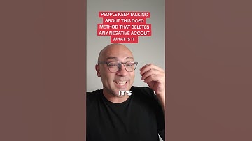 the DOFD method deleting any negative item #creditrepair