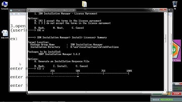 installing installation manager (IM) v 1 6 by using console mode on windows