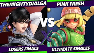 S@X 505 Losers Finals - TheMightyDialga (Bayonetta) Vs. Pink Fresh (Min Min) Smash Ultimate - SSBU