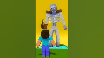 Run Challenge 2 with Steve VS Mutant Skeleton - Funny Animation