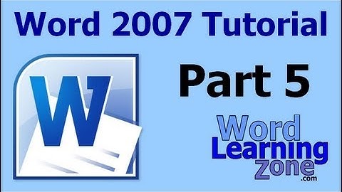 Microsoft Word 2007 Tutorial - part 05 of 13 - Entering Text 2