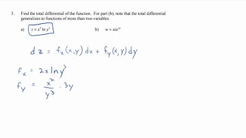 14.4.5a: Finding the Total Differential