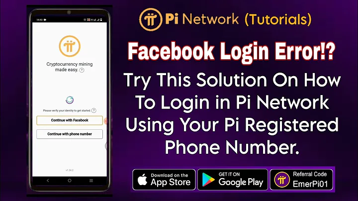 Facebook Login Error!? Try This Solution On How To Login in Pi Network Using Your Phone Number..