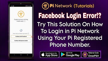 Facebook Login Error!? Try This Solution On How To Login in Pi Network Using Your Phone Number..