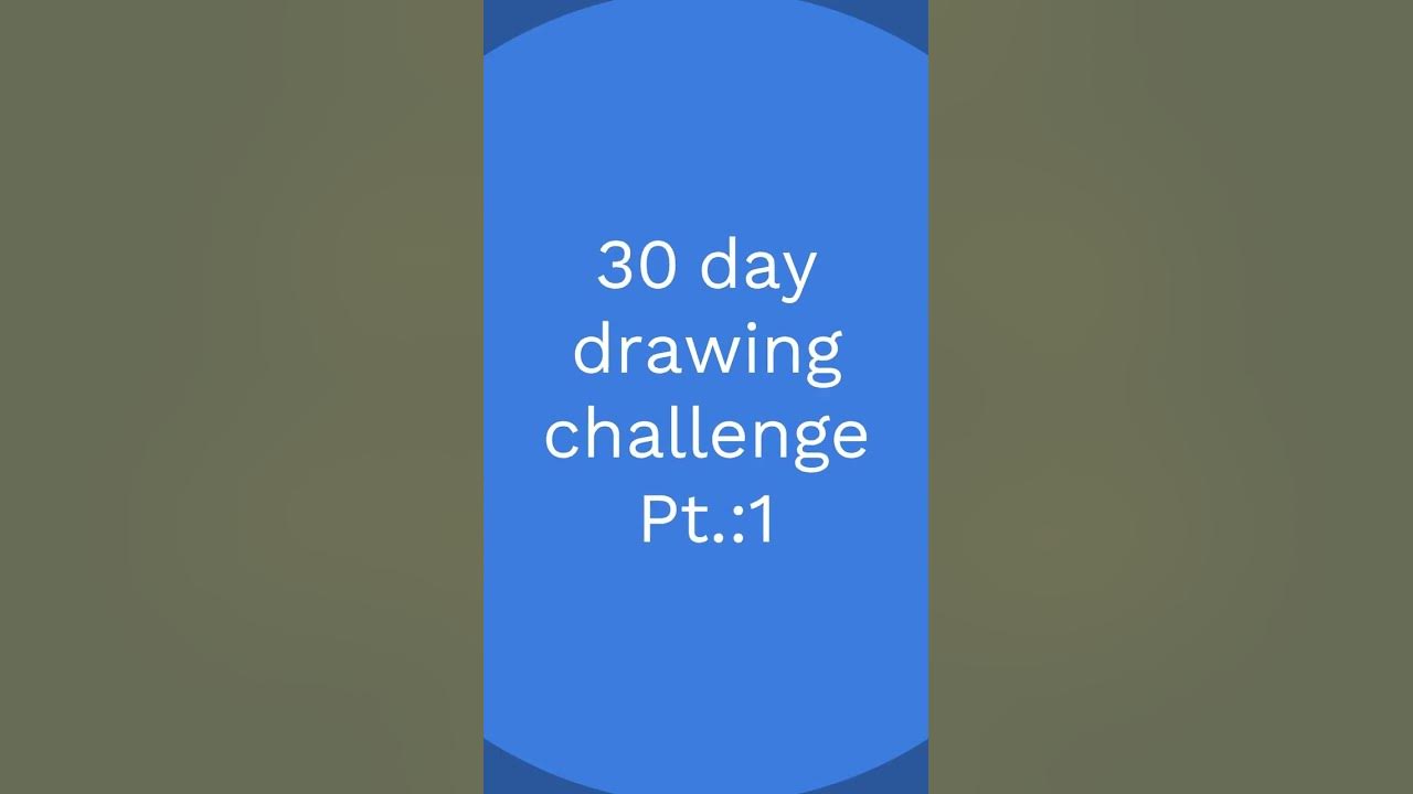 30 day drawing challenge YouTube