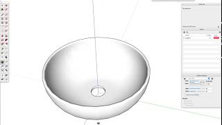 Create a sink or bowl in SketchUp