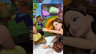 Minecraft Kinder Egg Unboxing with Barbie Satisfying ASMR #minecraft