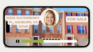 🏡 Stunning & Happy 3-Level Townhome in Ashburn, VA | 22255 Waterberry Ter | Walk to Metro! 🌟#home