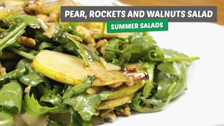 Pear, rocket and walnuts salad | Summer salads #5