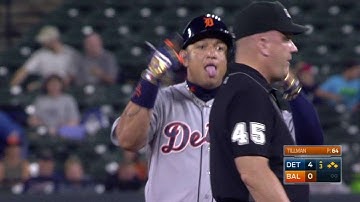 DET@BAL: Cabrera plates two with a double to right