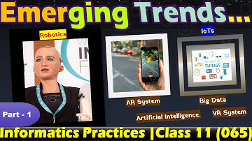 Emerging Trends | Part - 1 | Class 11 | Informatics Practices | Subject Code. 065 |