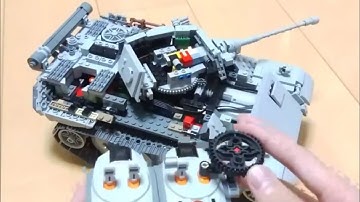 Remote Control Tank Made with Lego Bricks