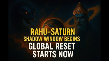 Rahu–Saturn Shadow Window Begins: Global Reset Starts Now