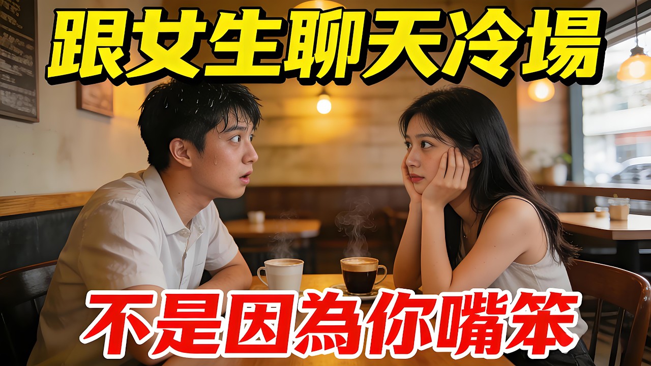 跟女生「聊天會冷場🥶」其實《不是你嘴笨》！！