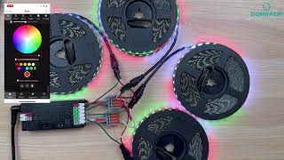 DOMRAEM 4-Channel WLED Digital Light Strip Controller | DC5-24V Wide Voltage, PD Power Supply