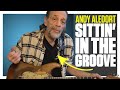 Andy aledort laying solos deep into a shuffle groove
