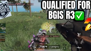 BGIS R2 CRUCIAL MATCHES | IGL POV | 55 POINTS IN 6 MATCHES | QUALIFIED FOR R3✅✅