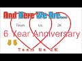 🎉 Celebrating 6 Years of Team Us 2K: A Journey of Milestones! 🎉