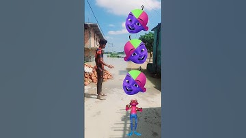 Upin ipin head to dancing frog,, joker,, gorilla & red dame tu cosita - magic vfx #tranding #song