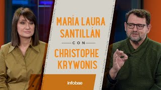 Christophe Krywonis con María Laura Santillán: "Con mi pareja nos conocimos en una página"