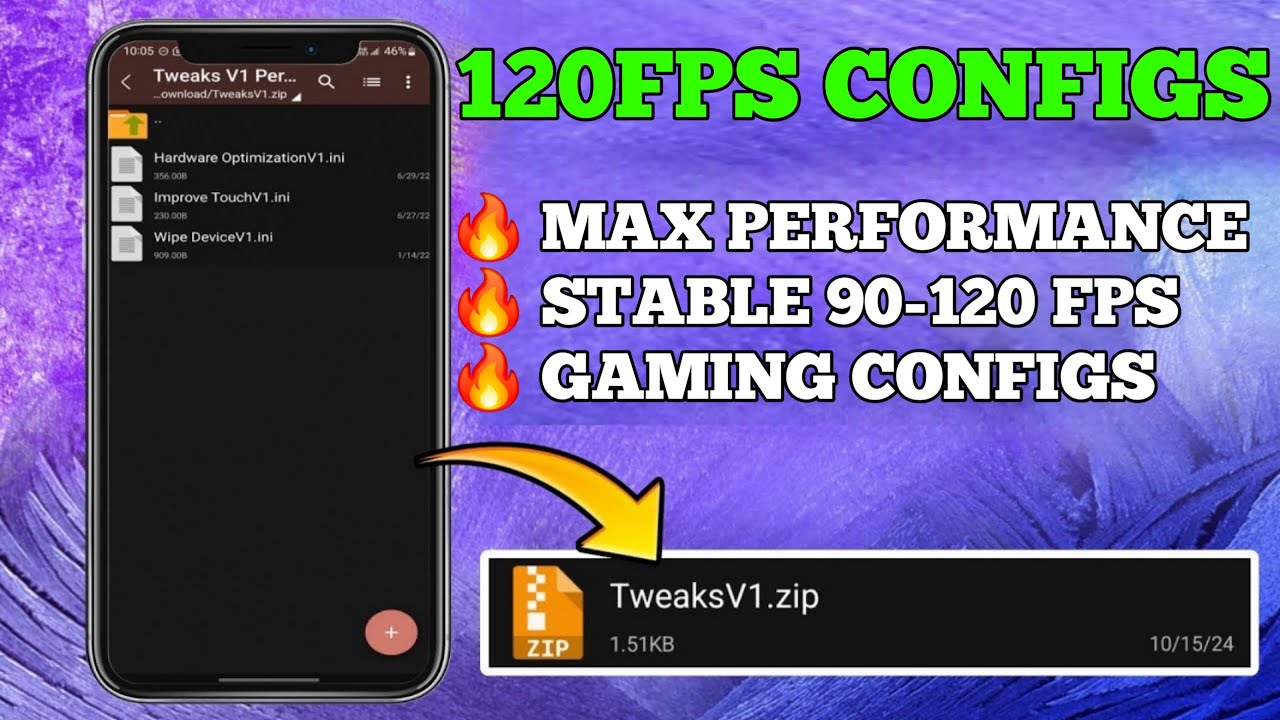 120 FPS + Configs File Max FPS No-Root 100% Working All Devices - YouTube