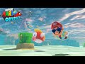 Mario goes swimming