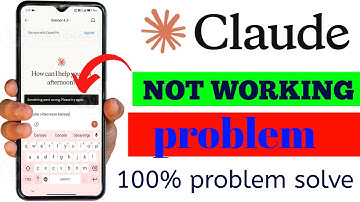 Claude Not Working Problem | Something Went Wrong Error Fix | Claude AI Not Opening 2025