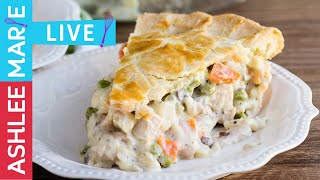 Live - how to make homemade turkey pot pie thanksgiving leftovers