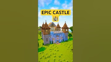 🏰 Minecraft Medieval Castle Build – Epic Fortress in less than a minute! #minecraft #shorts