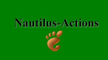 Nautilus-Actions Gnome File Manager (Arch Linux)