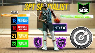 The BEST 6'9 BUILD with 92 3PT RATING + HOF UNPLUCKABLE & CONTACT Dunks 🤯 on nba 2k23