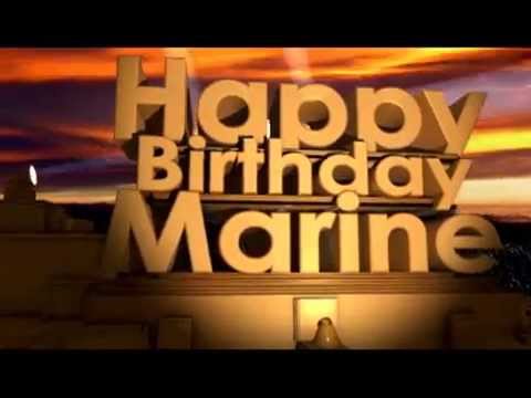 Happy Birthday Marine - Youtube