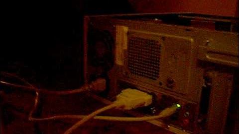 My first LPT port programming test using LED