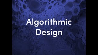 Algorithmic Design | urbanNext Lexicon
